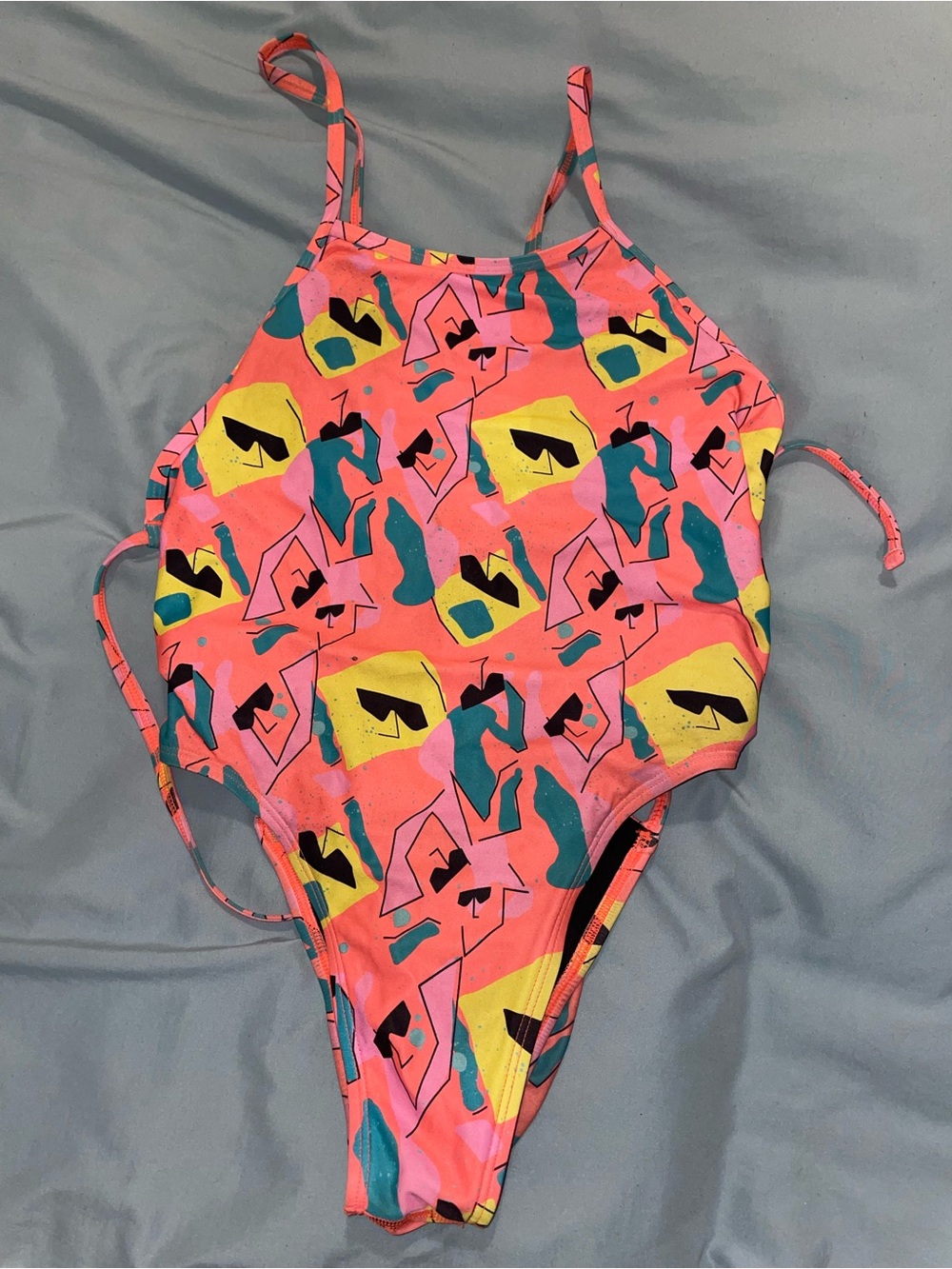 Jolyn special edition Neon Pink One-Piece Swimsuit with Print